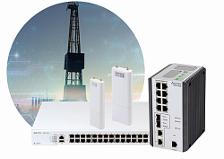 Решения построения сетей связи для нефтегазовой отрасли. Схема организации радиомоста.